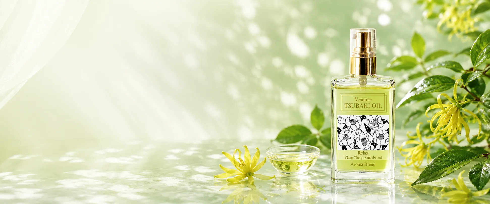 Venurse TSUBAKI OIL リラックス - クラリセージ＆サンダルウッドのツバキオイル