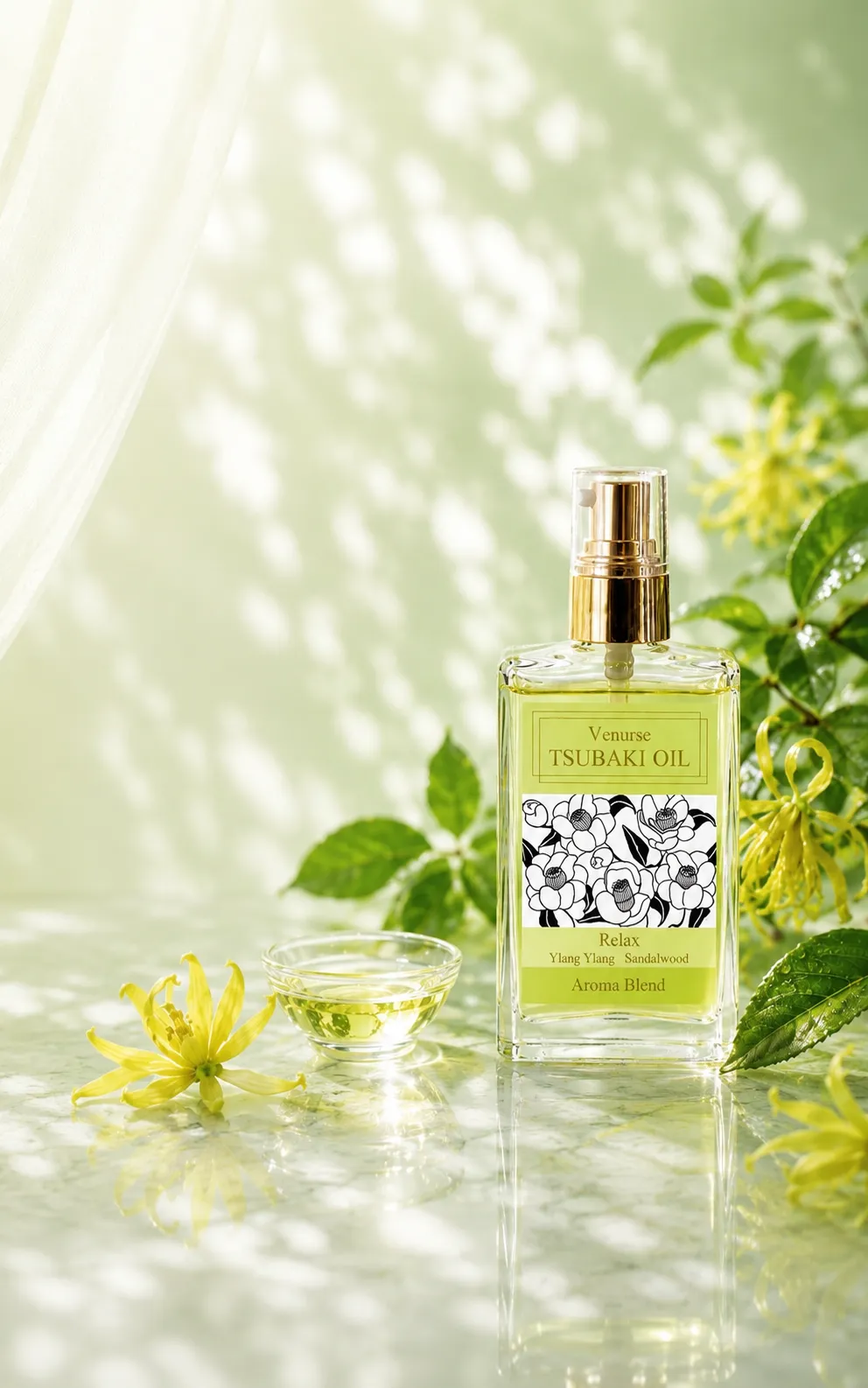 Venurse TSUBAKI OIL リラックス - クラリセージ＆サンダルウッドのツバキオイル