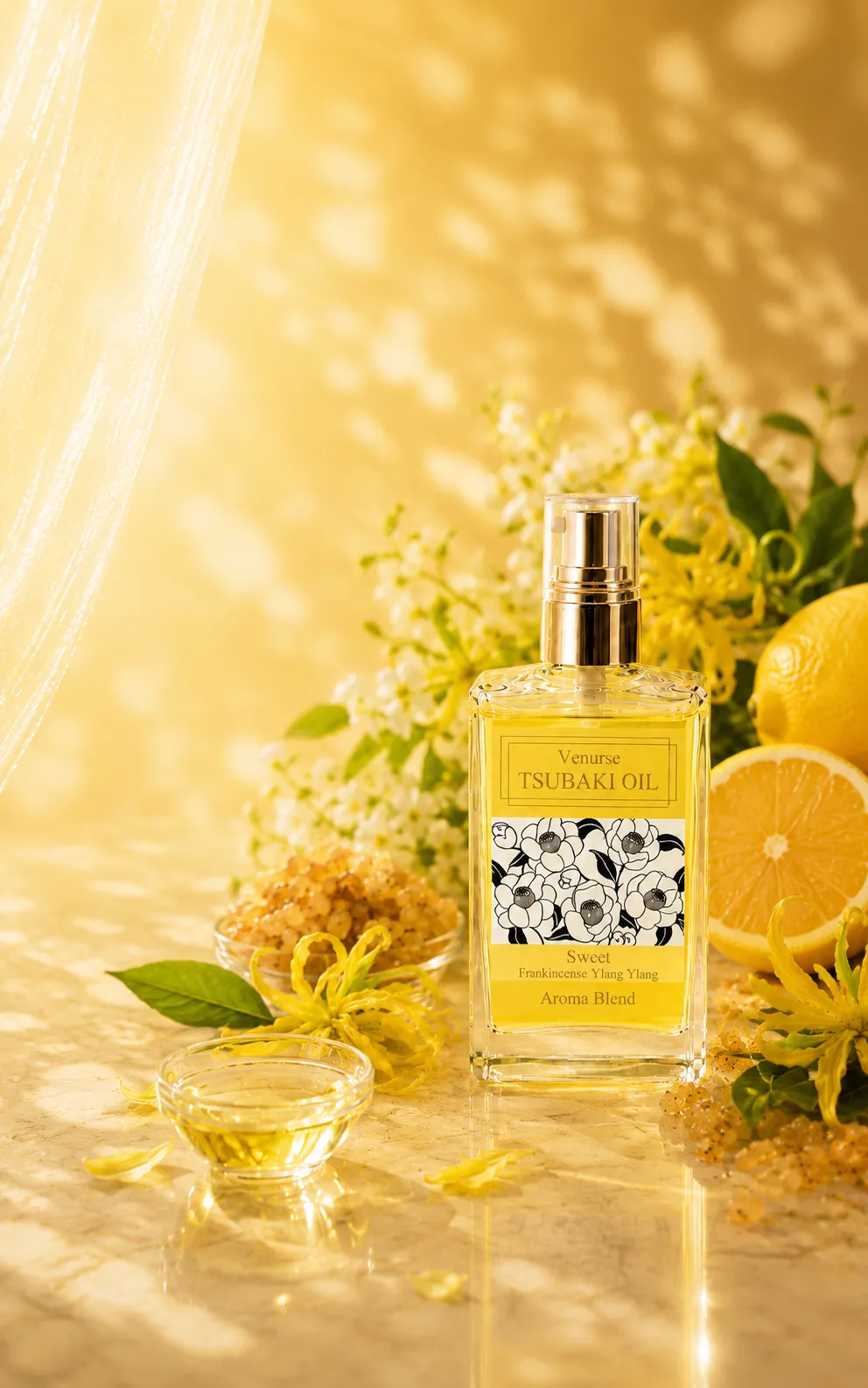 Venurse TSUBAKI OIL スイート - イランイラン＆フランキンセンスのツバキオイル