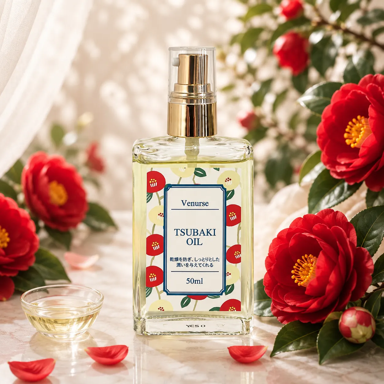 Venurse TSUBAKI OIL Natural（ナチュラル）- 無香料・100%天然ツバキオイル