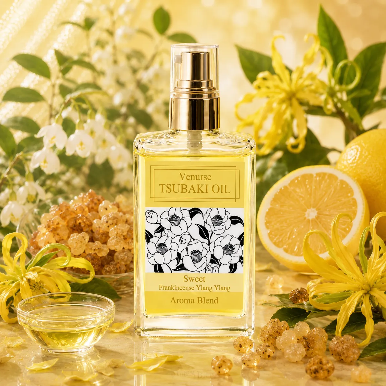 Venurse TSUBAKI OIL Sweet（スイート）- フランキンセンス&イランイランのツバキオイル